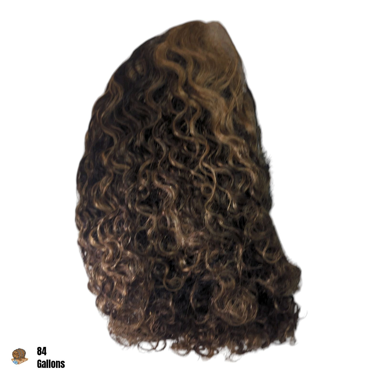 STYLE ICON Pl4/27 12 inch Human Hair Wig Short Curly Deep Wave with T-Part