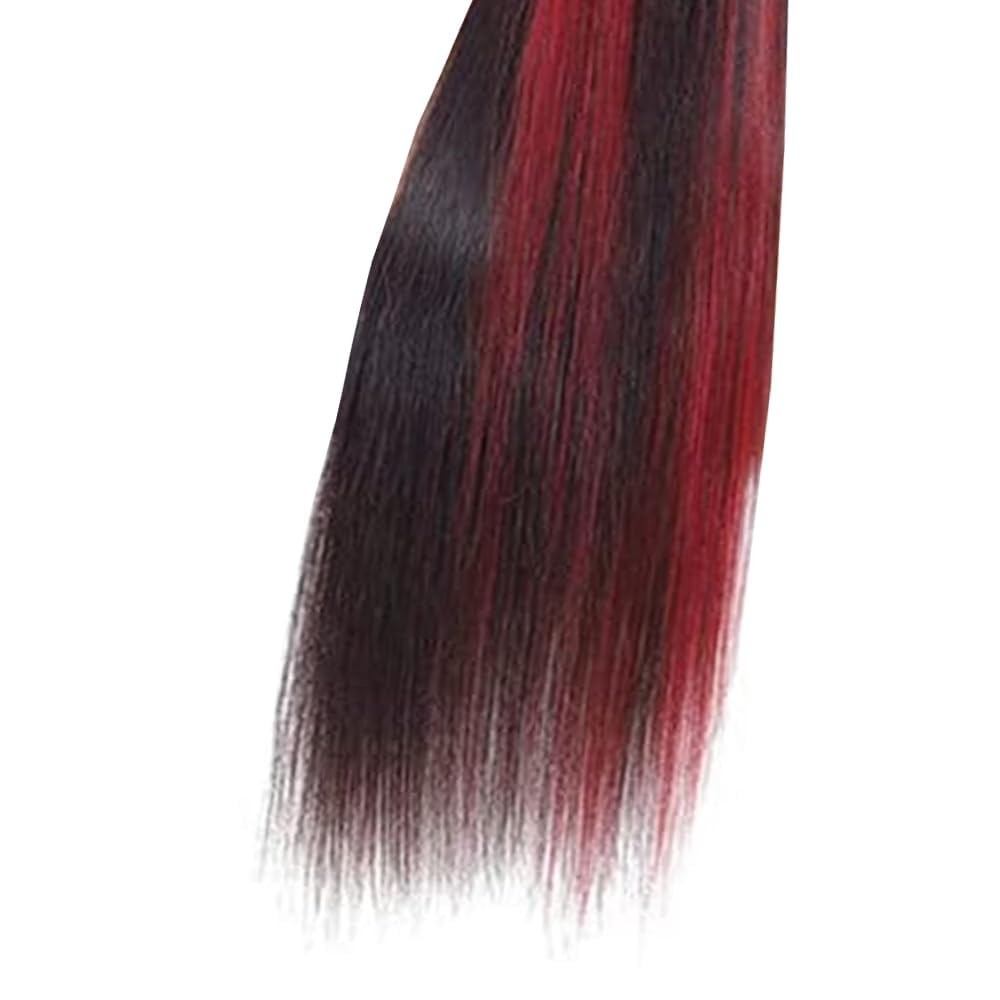 Peenoll Burgundy Body Wave Human Hair Bundles14 16 18 Inch P1B/99J Human Hair