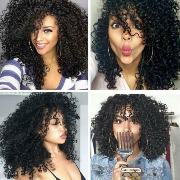 Women’s Lady Natural Short Curly Wavy Wig Black Ladies Synthetic Hair Costume