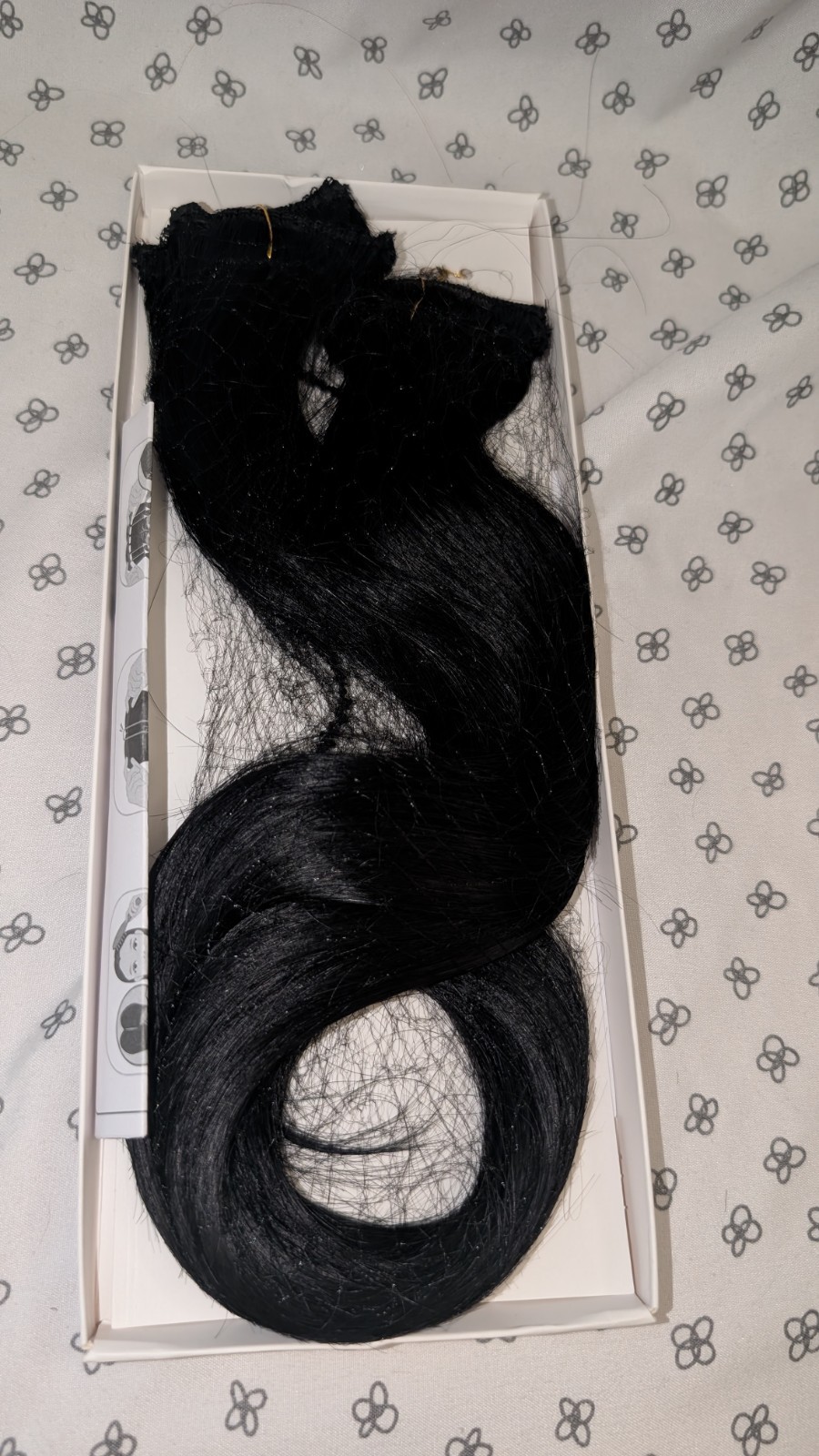 16” Jet Black Human Hair Extensions Remy Hair GWP Fast Shipping
