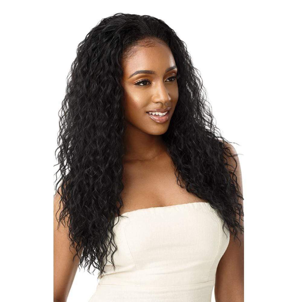 OUTRE QUICK WEAVE WET & WAVY HALF WIG BEACH CURL 24″