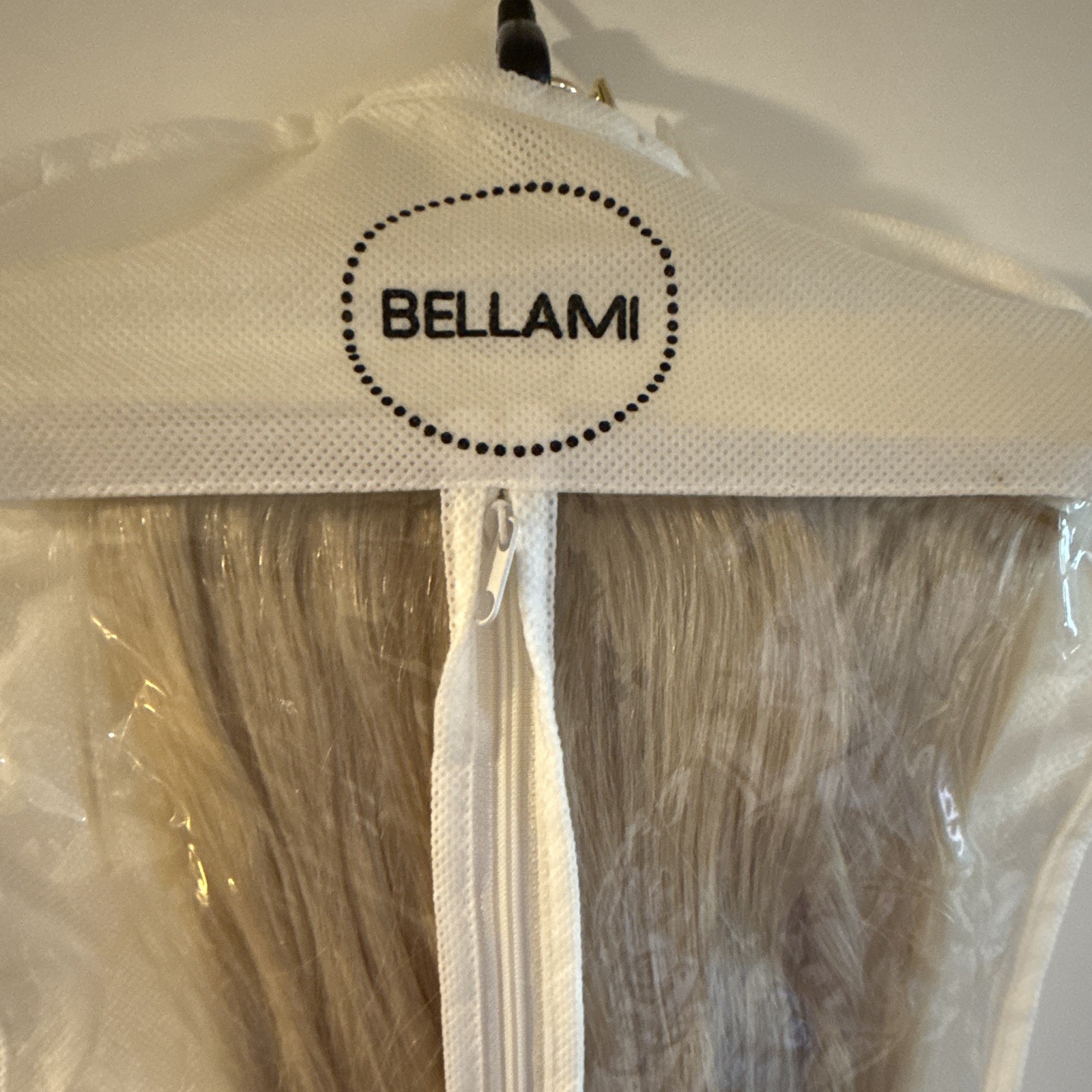 BELLAMI Remy Human Hair Weft Extensions Ash Blond Straight 16 inch