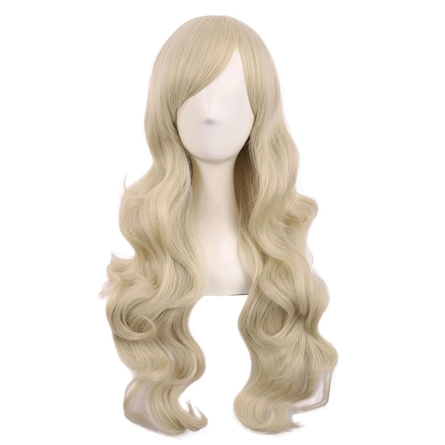 Party Hair Anime Wigs Full Hair Wavy Full Wig Hair 28″ Long Brown Loose Curly