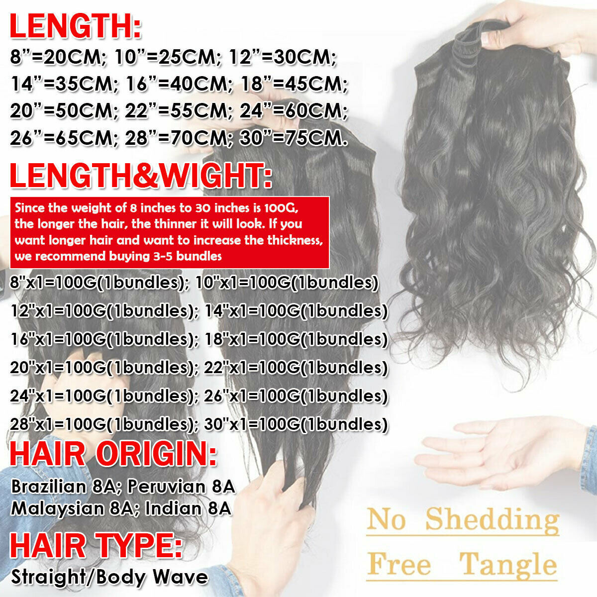 Straight Body Wave Peruvian Virgin Human Hair Bundles Extensions Weave Weft 8-30