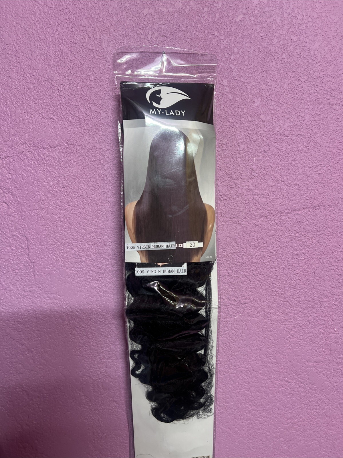 MY-LADY 100% Virgin Human Hair 20” Black￼