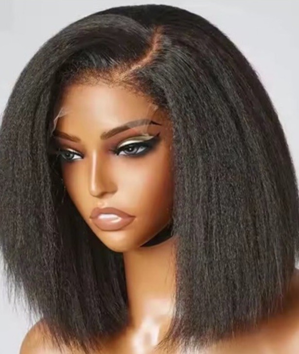 Lace Front Body Wave Wig C-Part Wig Cap Natural Wavy Black/Brown Women