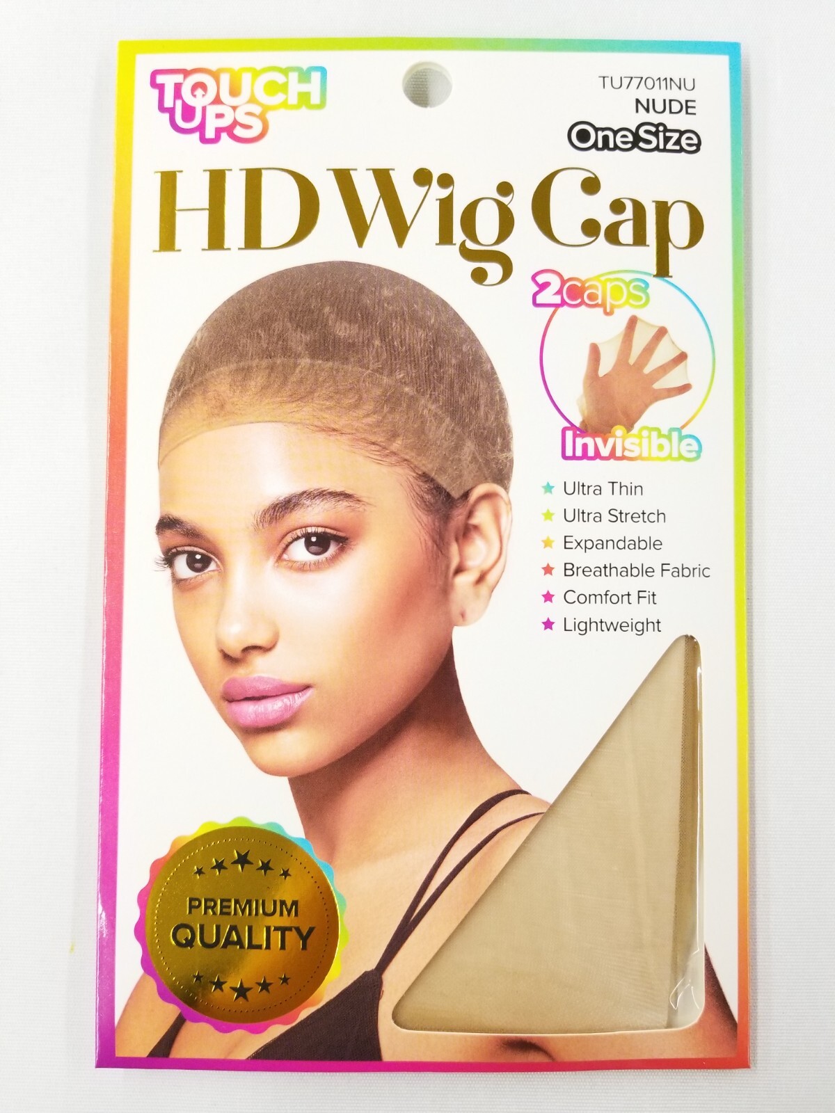 Touch UPS 2 PCS Wig Cap Liner Stocking Stretch HD Invisible Wig Cap One Size