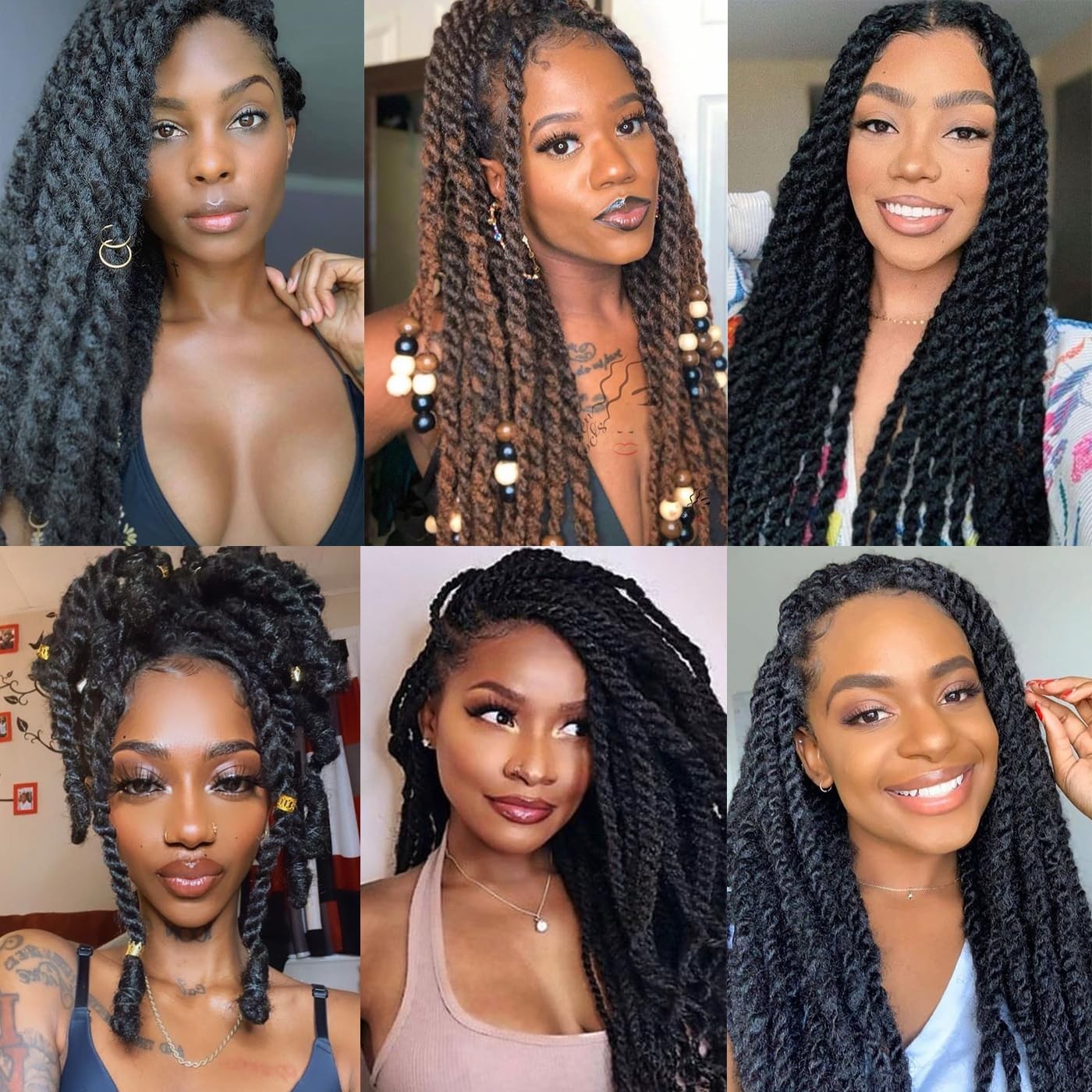 16 Inch Afro Kinky Curly Human Hair Bulk for Permanent Micro Locs/Twists/Brai…