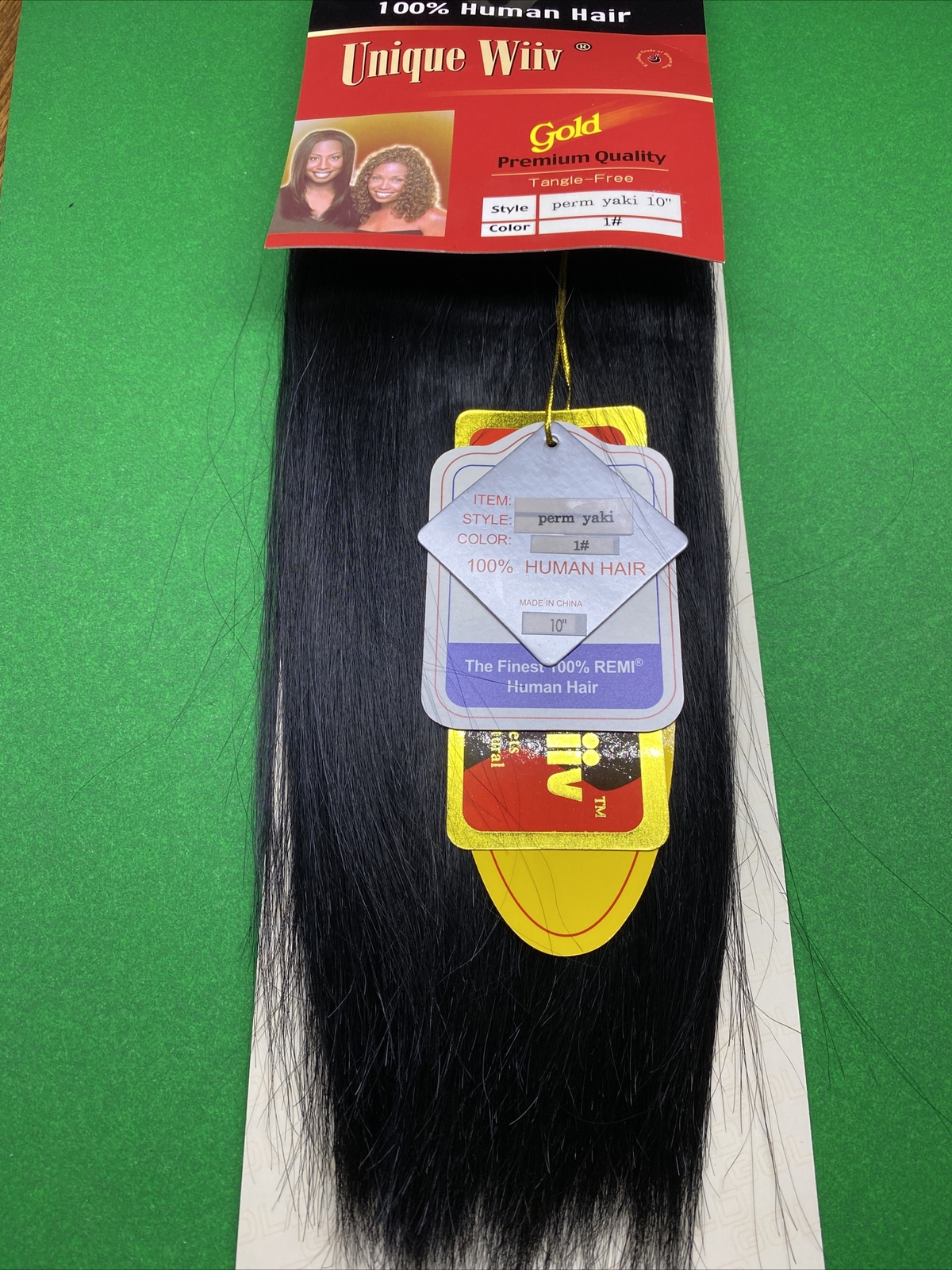 Unique_Wiiv_100% Human Hair SILKY WEAVE_10″_#1_by BOHYME