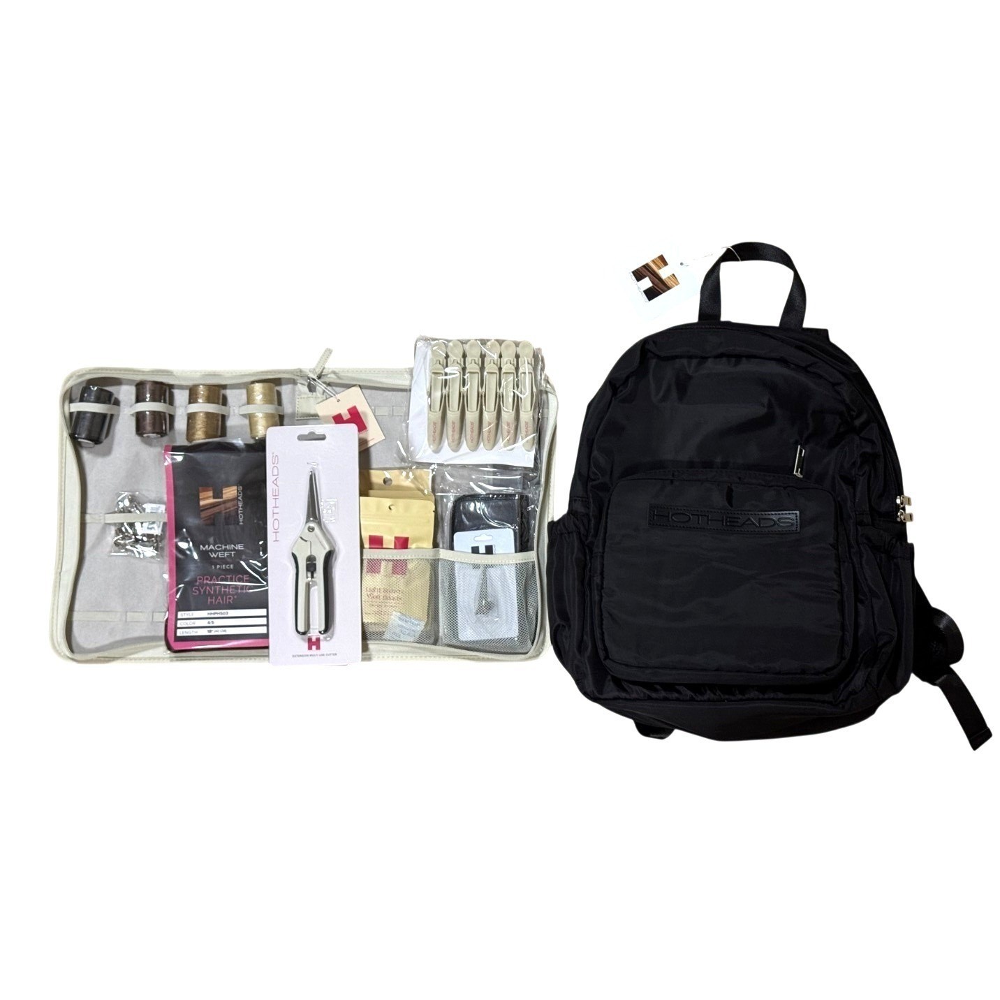 Hotheads Deluxe Weft Kit Backpack Starter Tools Supplies HHK024 NEW