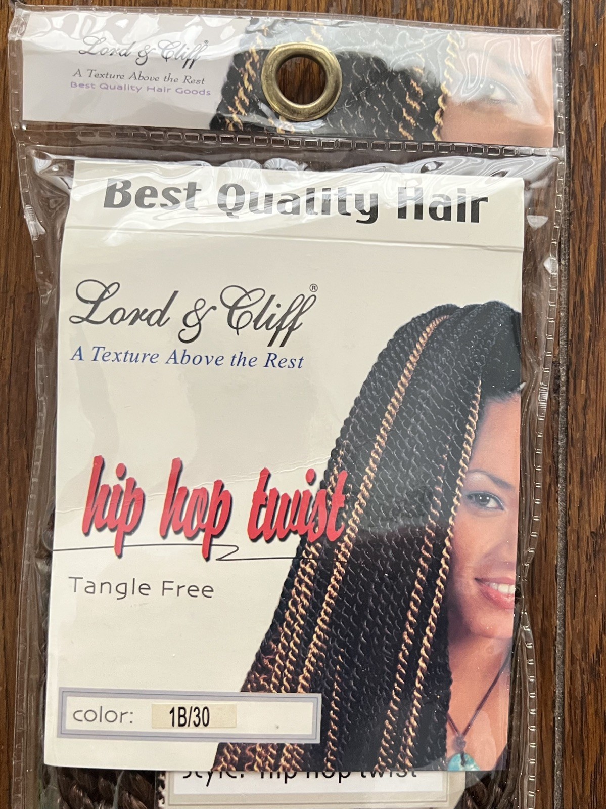 Lord & Cliff Hip Hop Twist Hair Extensions Color 1B/30 New 2 Pkgs Available