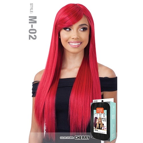 Straight with Swoop bang style wig in special colors-M-02