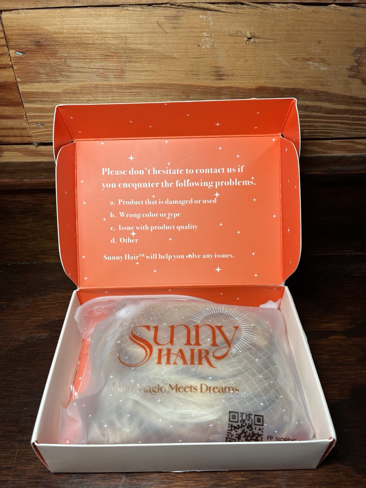 Sunny Hair FISHLINE 16″ Ash Blonde to Platinum Halo Wire Human Hair Extensions