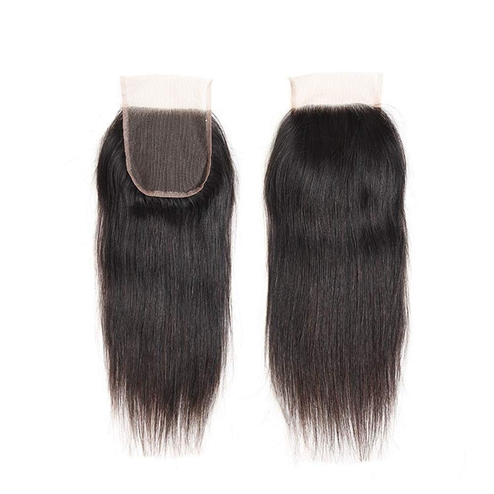 Straight Lace Closure Human Hair 4×4 HD Lace Closure 10 Inch Unprocessed Braz…