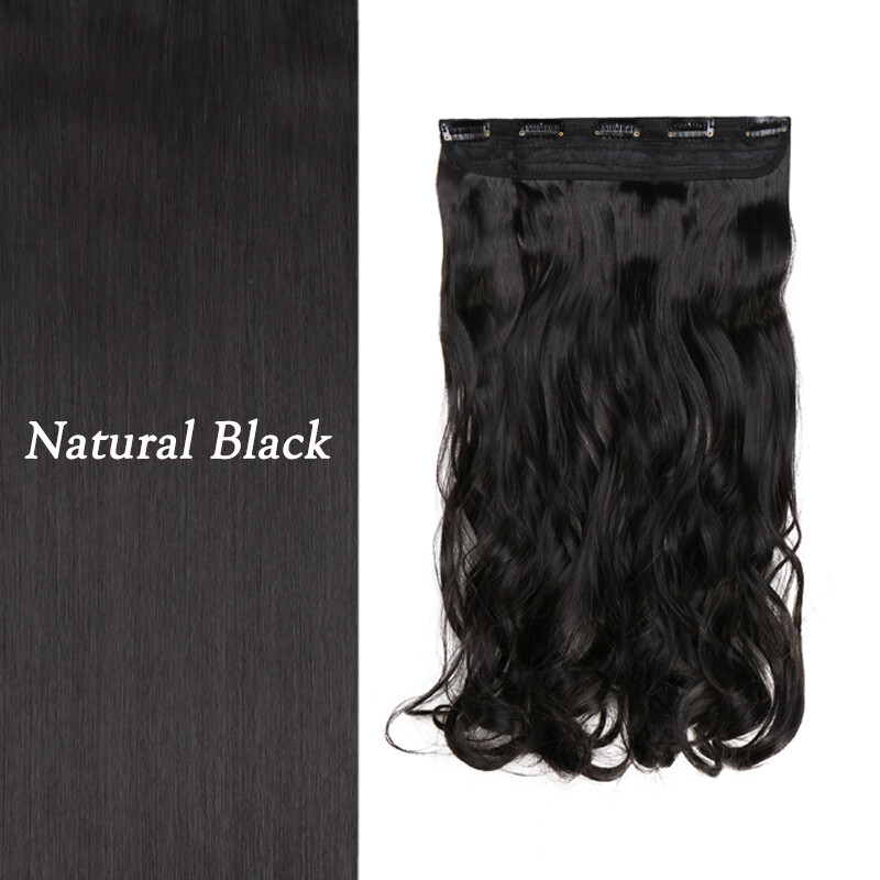 Extra Thick Long Curly Ombre One Piece Full Head Clip In Hair Extension As Human
