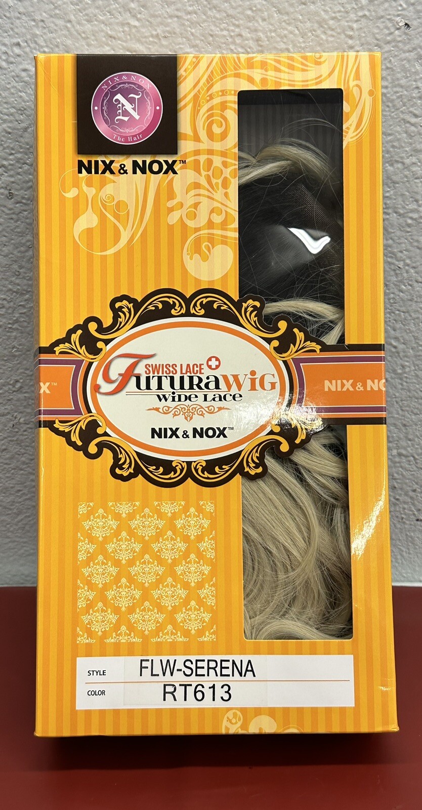 SWISS LACE FUTURA WIG WIDE LACE NIX & NOX LONG COLOR RT613 NEW