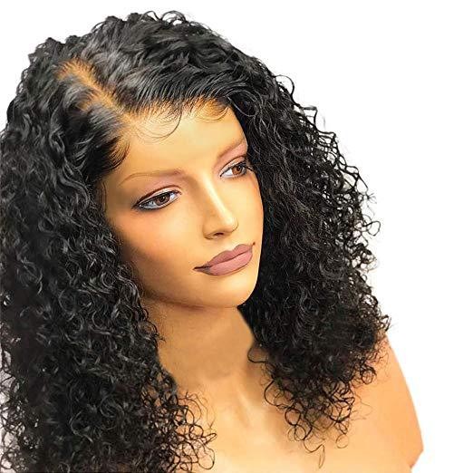 Wig High Temperature Silk Chemical Fiber Hood – Short Curly Wet and Wavy Glueles