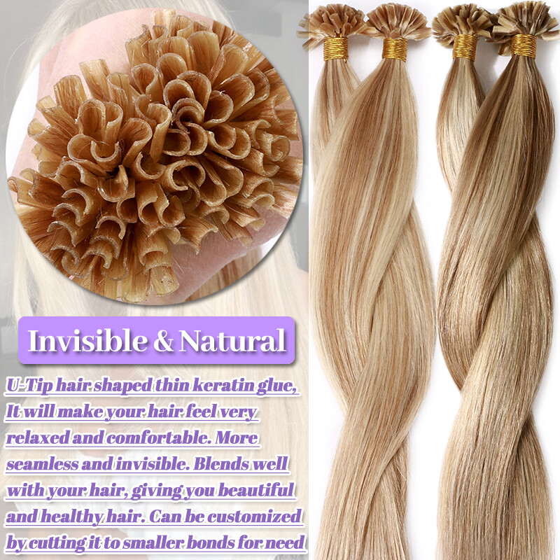 200S Nail U Tip Glue Keration Fusion Russian Remy Human Hair Extensions THICK