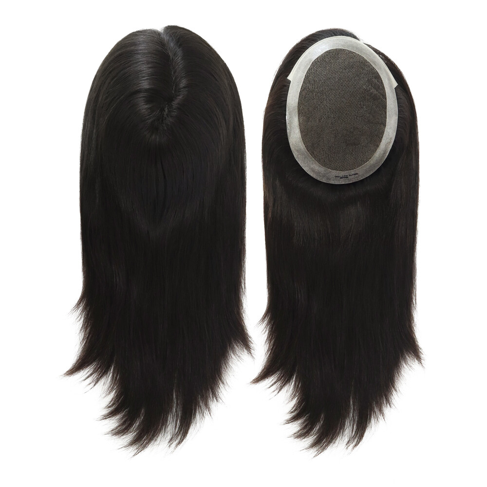 Topper for Women Top Pieces Lace Center Hair Systems Human Hair 16″ TP81