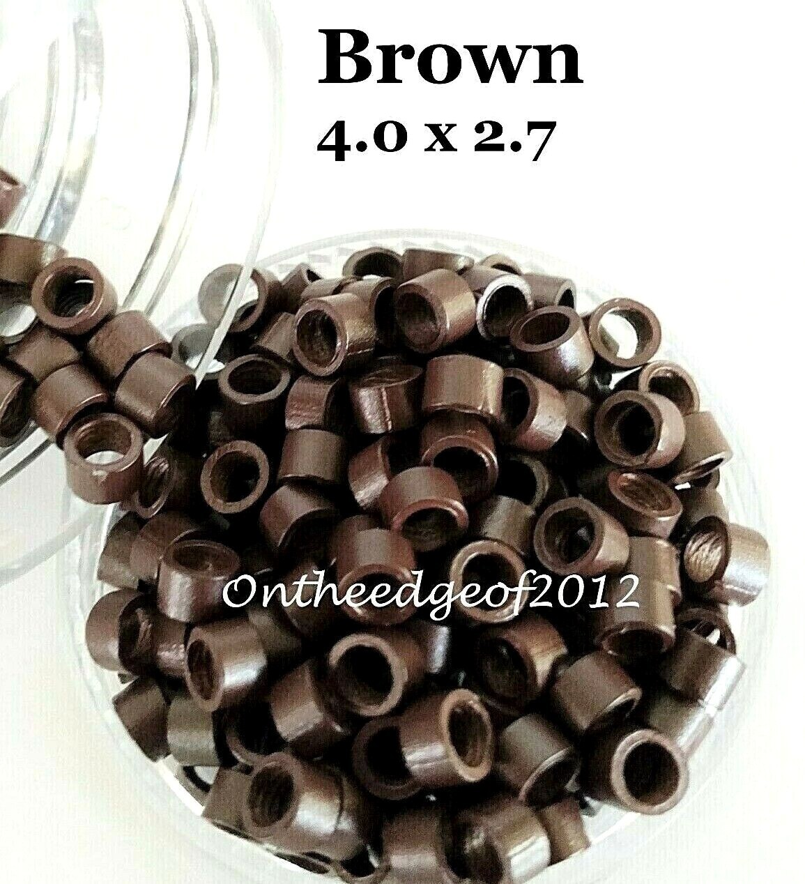 4mm Micro Rings Beads Screw Thread Beads 1000 pcs per Bottle 4.mm X 2.7mm