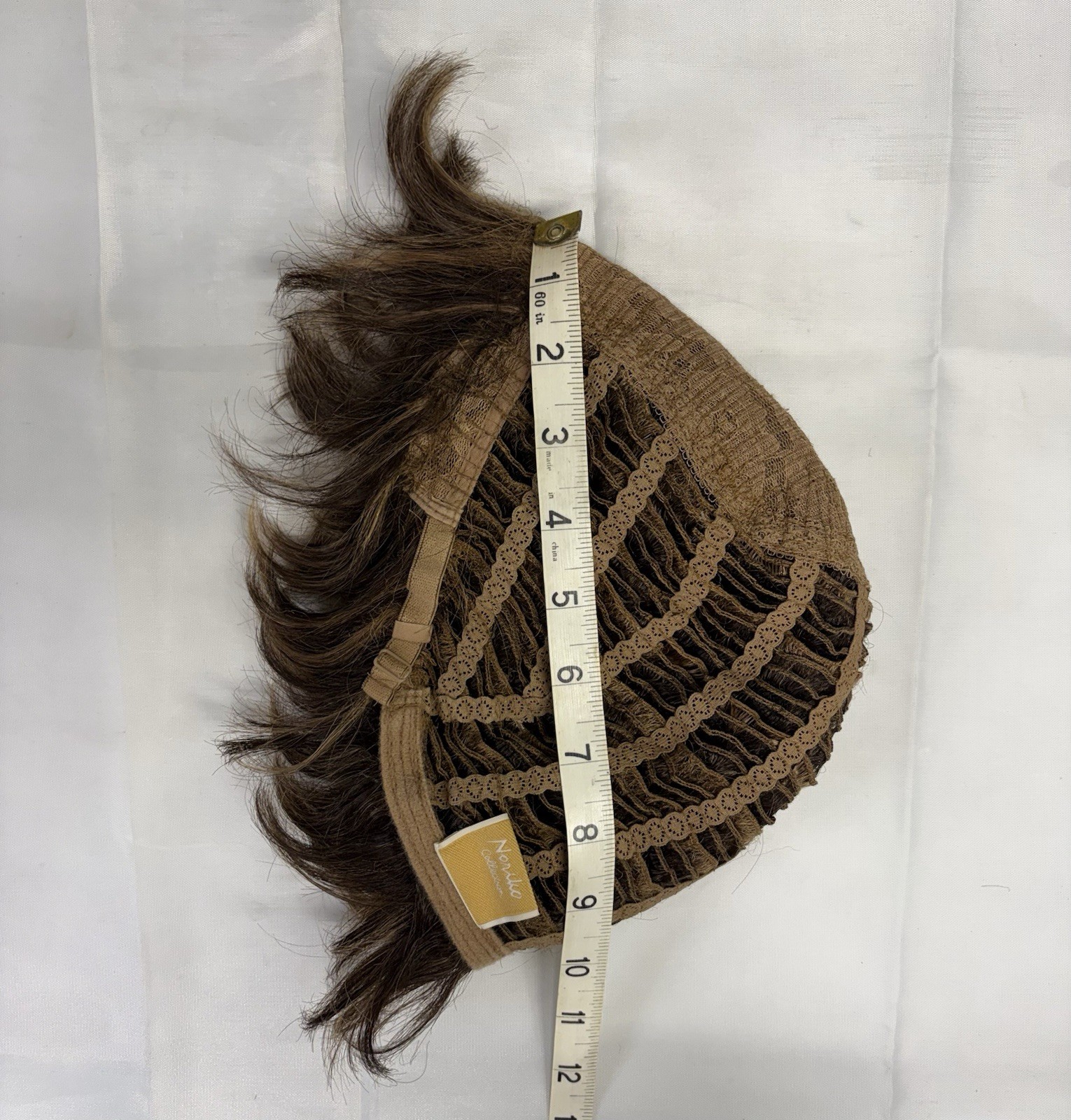 Noriko by Aderans MASON Synthetic Wig Marble Brown Short Shag Capless Excellent