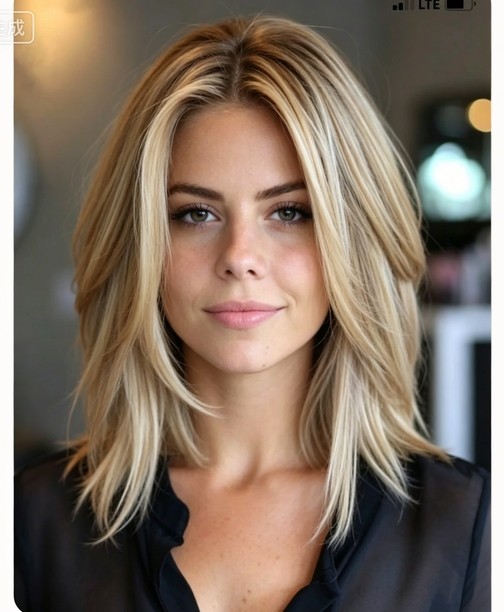Short Bob Ash Blonde Highlight 13×4 Lace Front 100% Human Hair Wigs