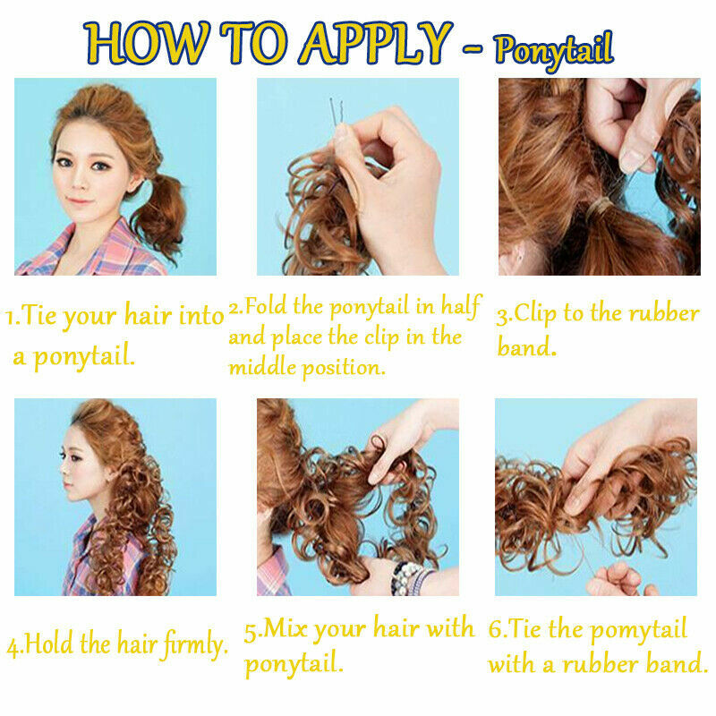 LARGE Messy Bun Hair Piece Scrunchie Updo Wrap on Hair Extension as Human Bun UK