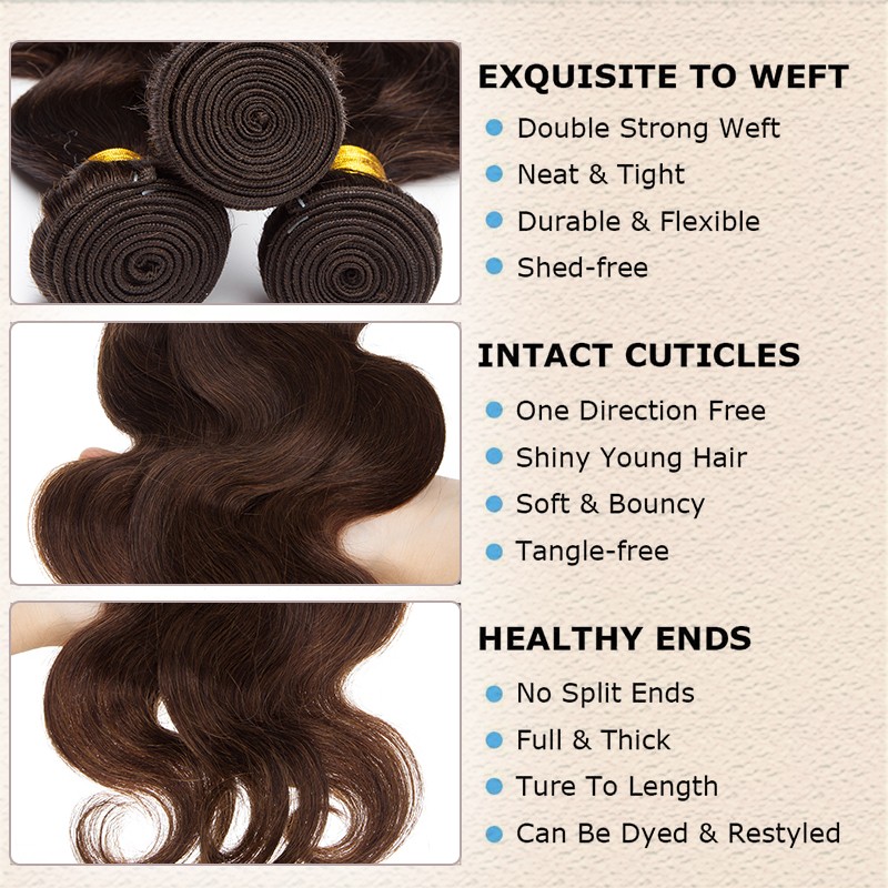 Brazilian Human Hair Extension Straight/Body/Water/Curly/Loose Deep Wave Bundles