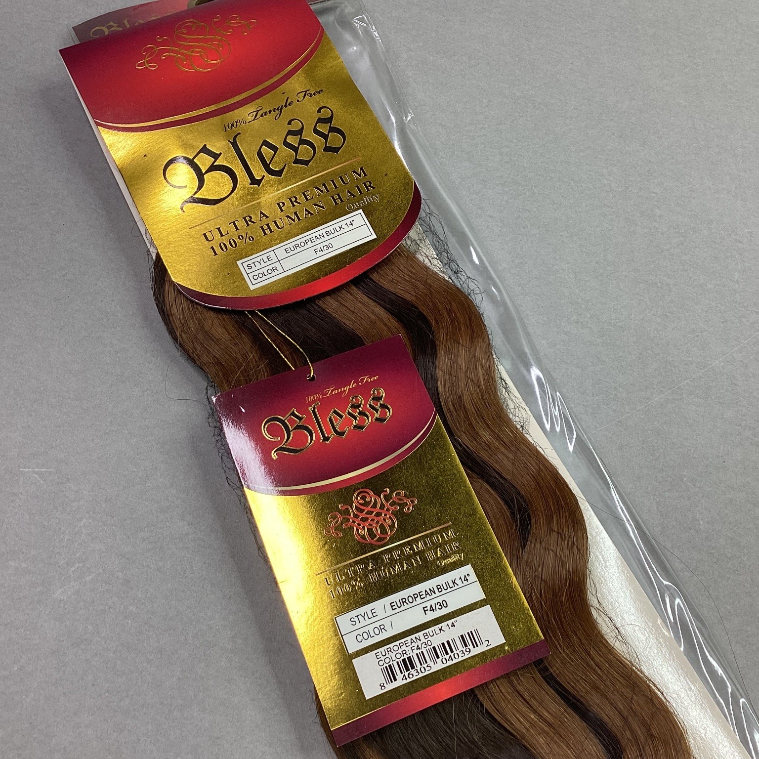 Bless ULTRA PREMIUM 100% Human Hair Extensions European Bulk 14″ F4/30 Wavy