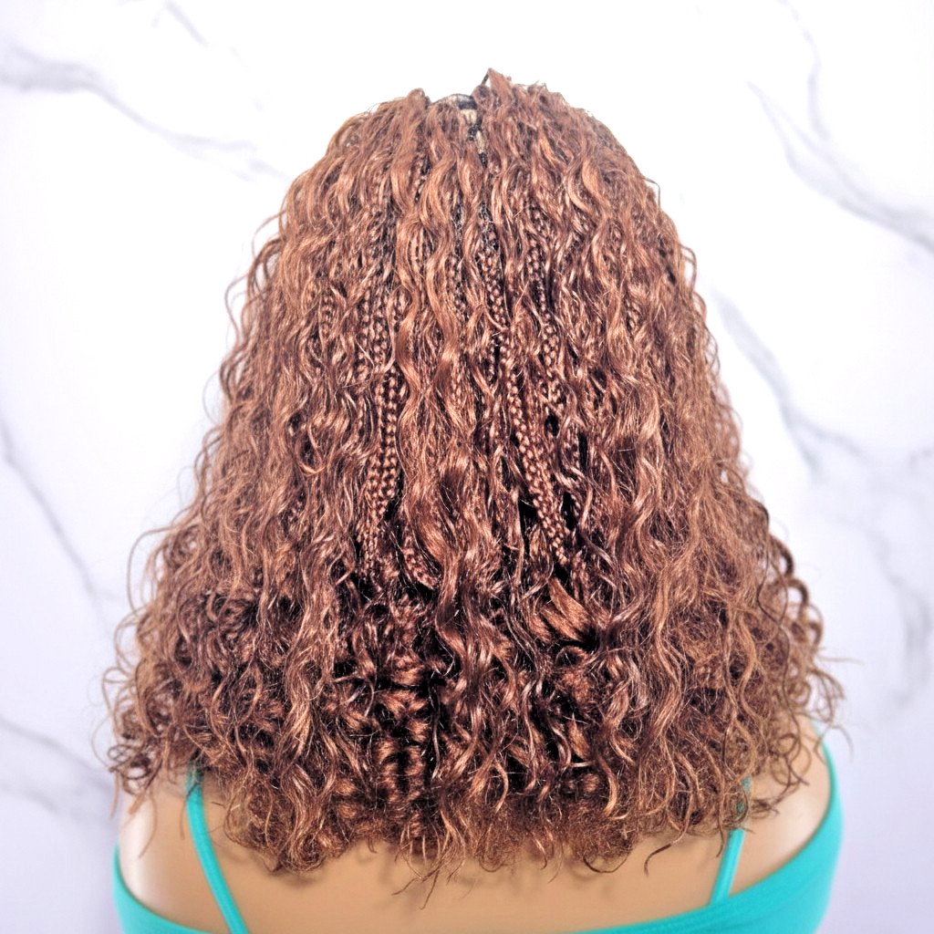 BoHo Knotless Braids Braided Wig. Bora Bora Braids. Full Lace Baby Hair
