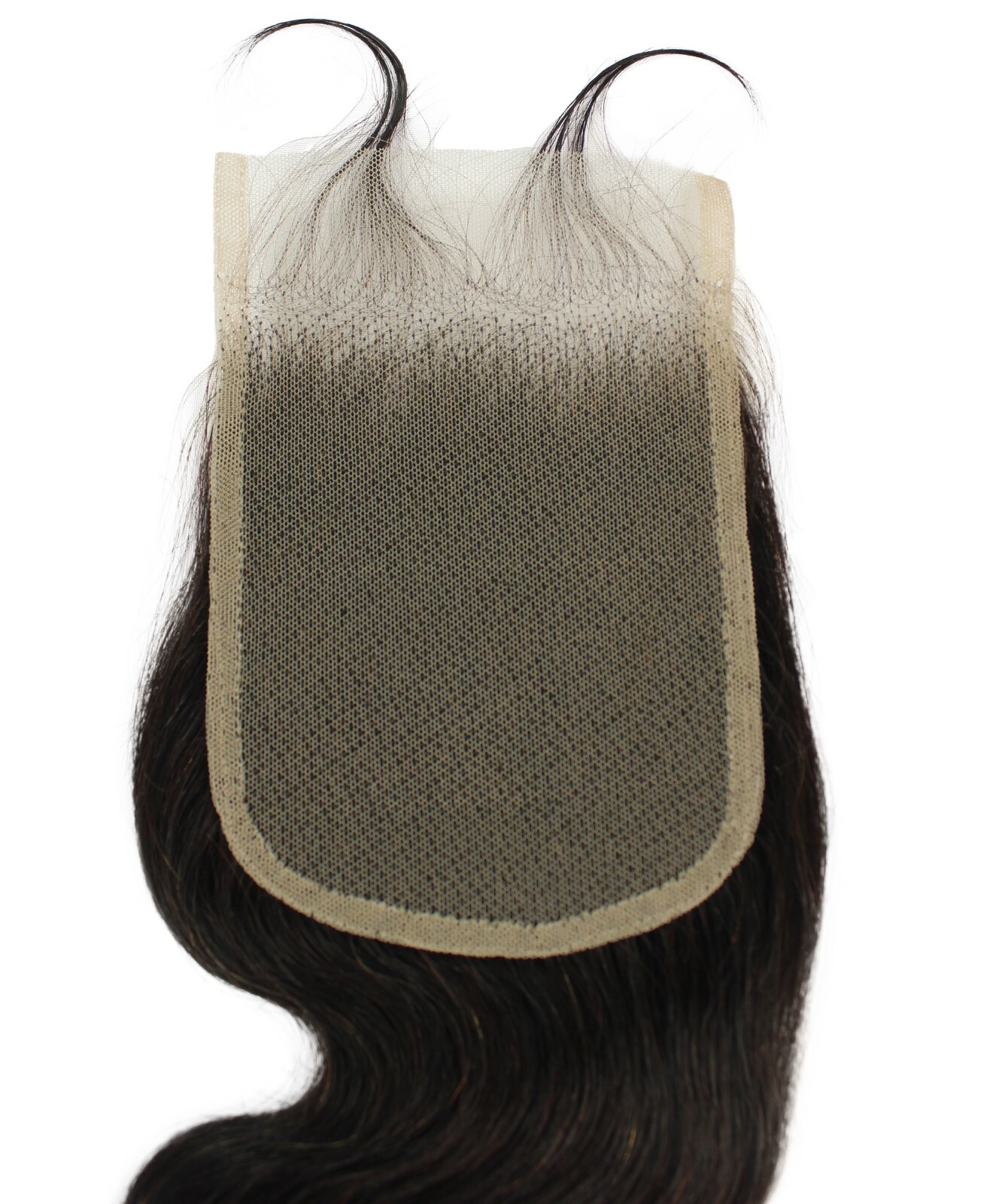 LUXLUXE Lina 4X5″ Lace Body Wavy 16″ Natural 100% Human Hair Extensions