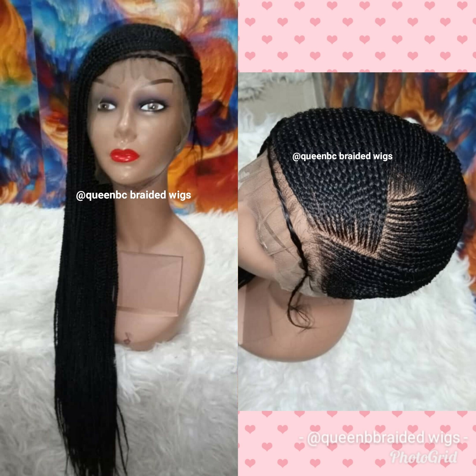 Braided Wig :lemonade braids cornrows with lacefrontwig.pre-order only 2-3WEEKS