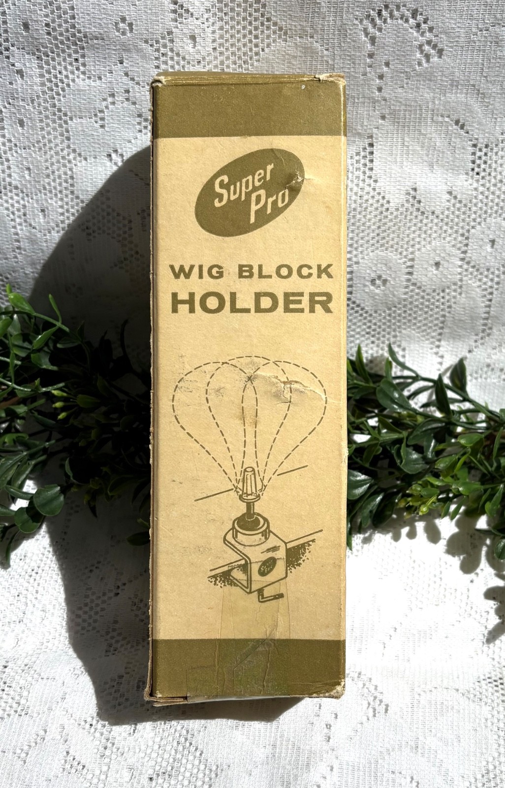 Vintage Super Pro Wig Block Holder Stand Metal Table Clamp