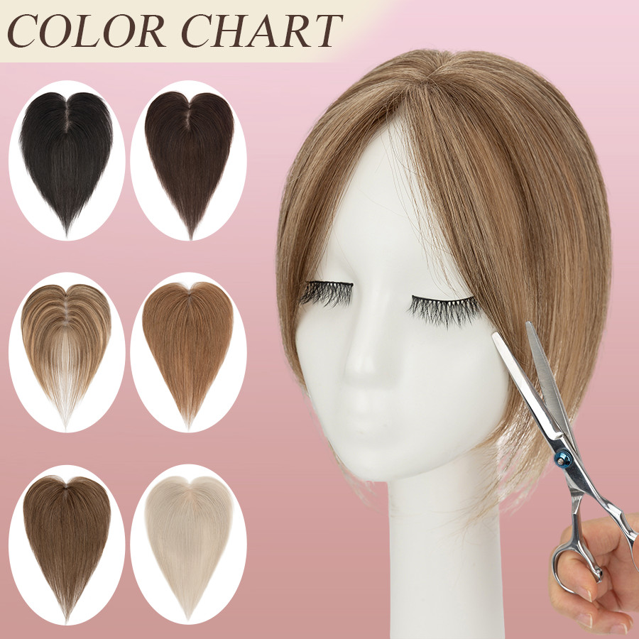 8×11 Lace Invisible 100% Human Hair Hairline Topper for thinning/White Wig Lady