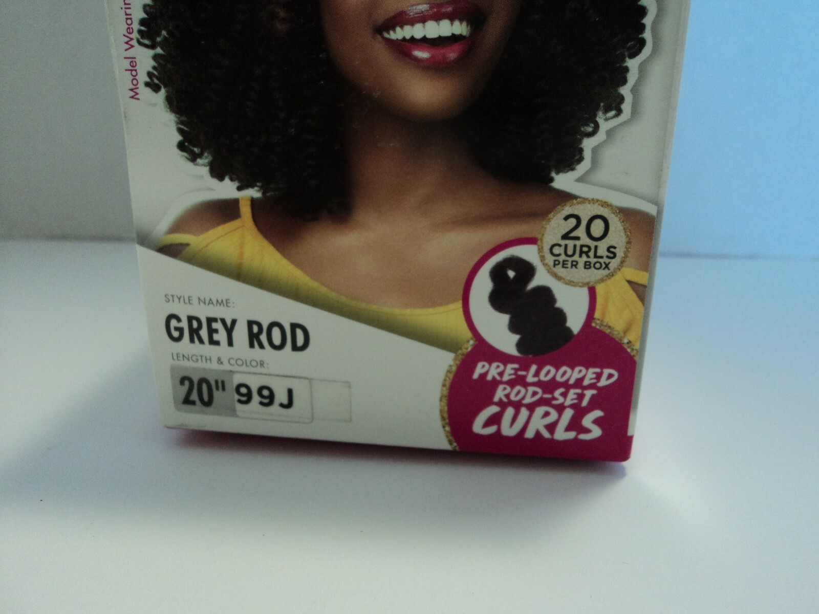 Sensationnel Curlfinity Pre Looped Grey Rod 20″ Set Curls Kinky Coiled Hair 99J