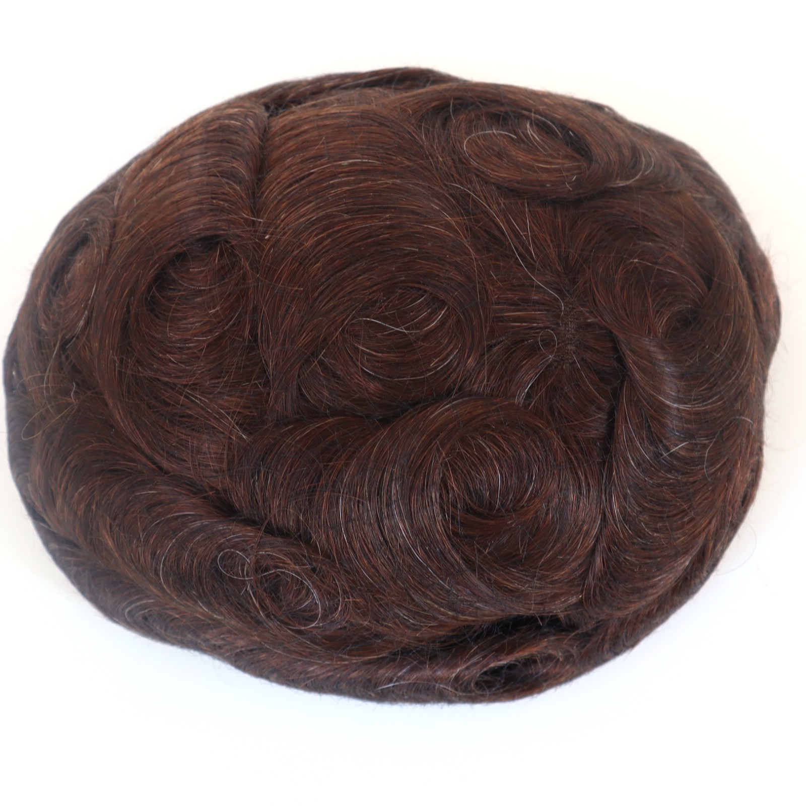 Women Toupee Human Hair Replacement System Hairpieces Fine Mono Center Skin 8×10