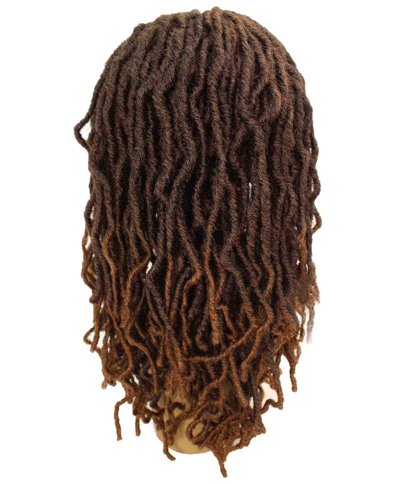 LUXLUXE Dara Curly Dara 22 in Long Dara 4X4 Hand Tied Lace Braid Braided Wig,