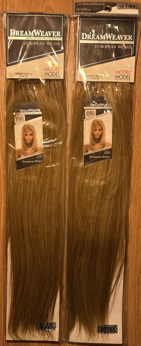 100% Human Dream Weaver Hair Extensions. 18”inch. Color #14/16. 1pack For $90
