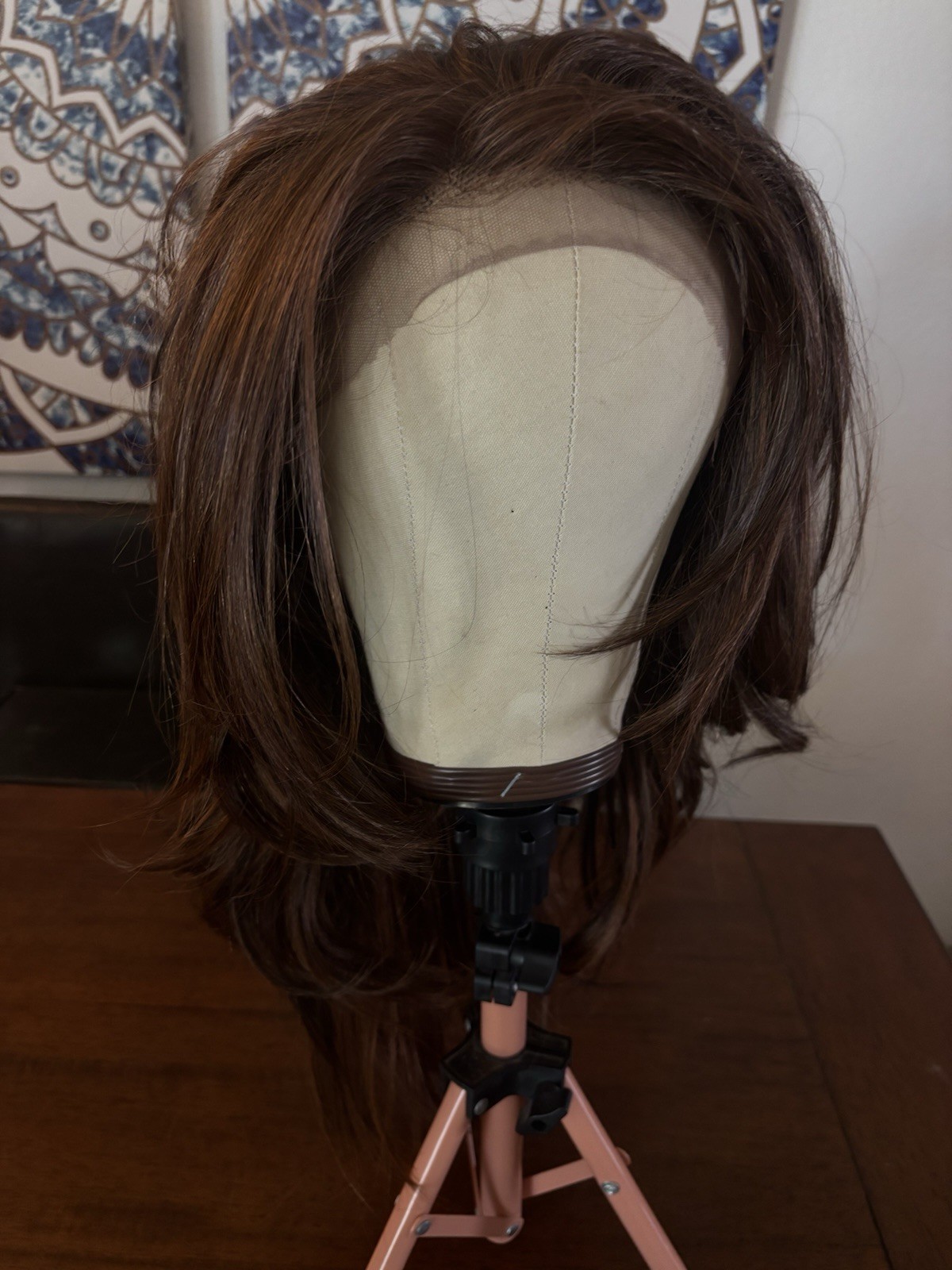 Luxury Lace, Front Synthetic Free Part Gorgeous Brunette Wig New