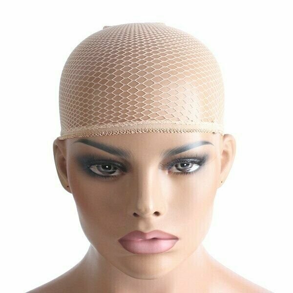 1pcs Deluxe Nylon Stocking Stretchy Wig Caps Light Coffee, Nude, Black, Beige