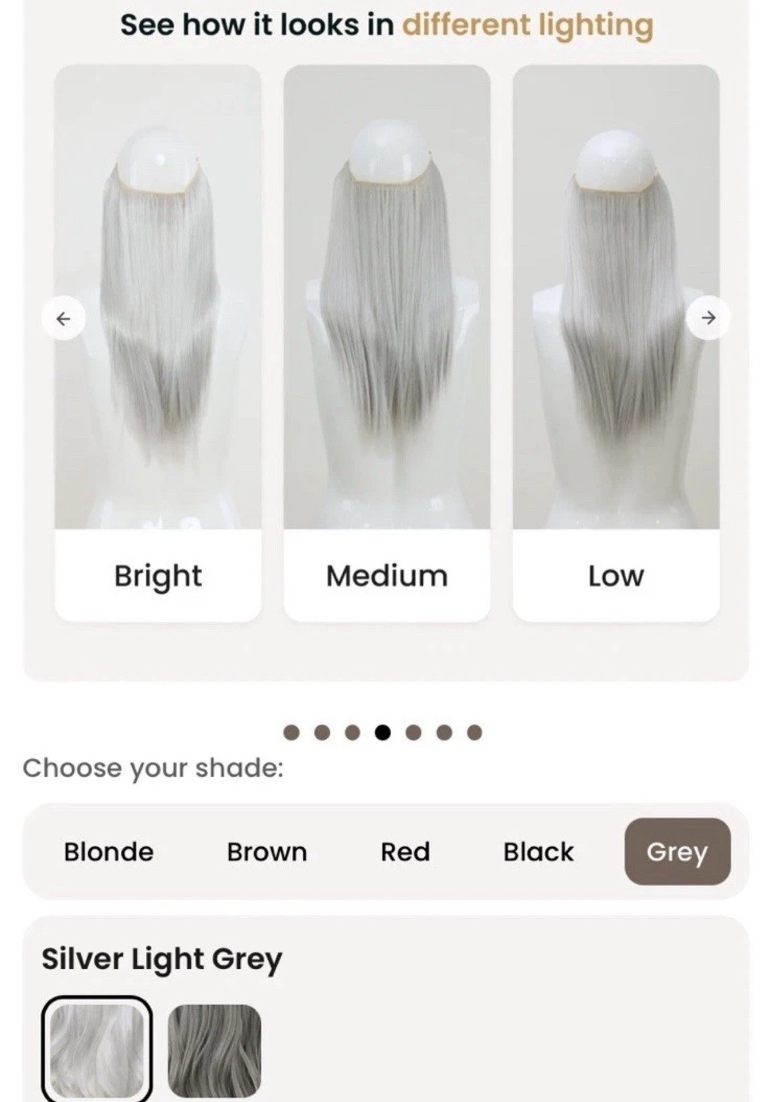 Thathair High Quality 14” Halo Extensions Silver Light Grey Wavy Straight Set