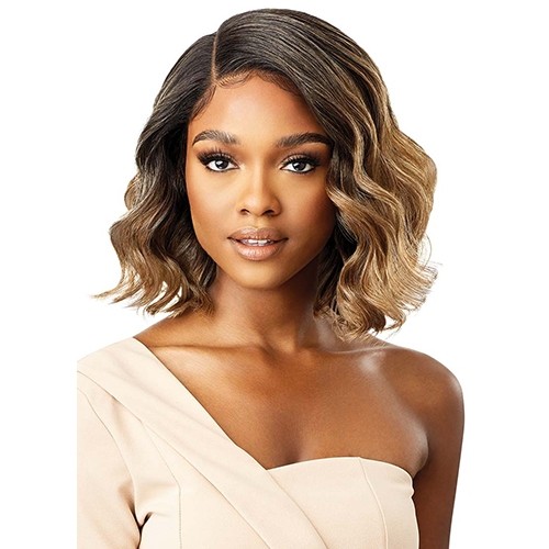 Asymmetrical Loose wavy style with yaki texture hair Lace front wig – SUVI