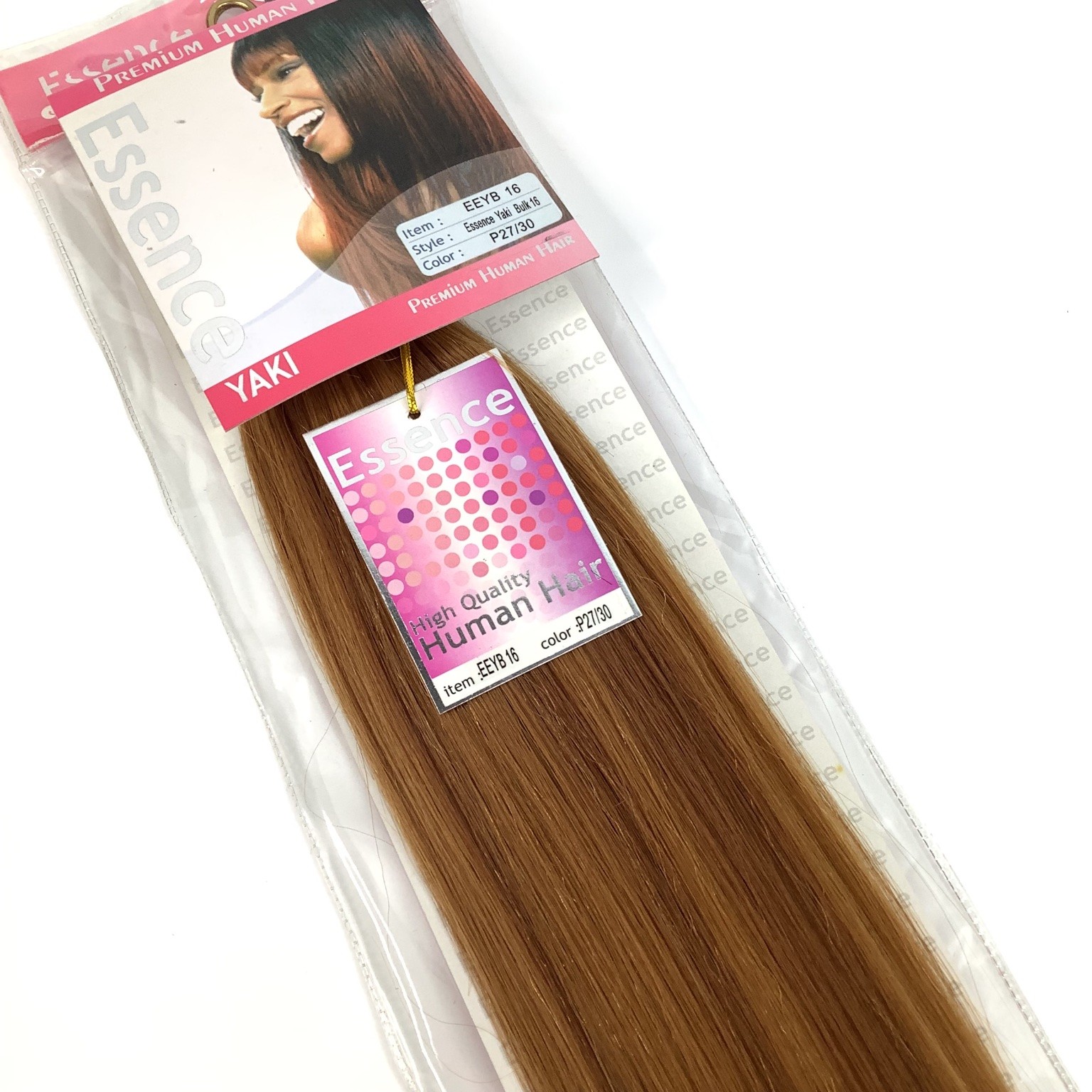 Essence Yaki Bulk Human Hair Extensions 16″ P27/30 Premium Quality