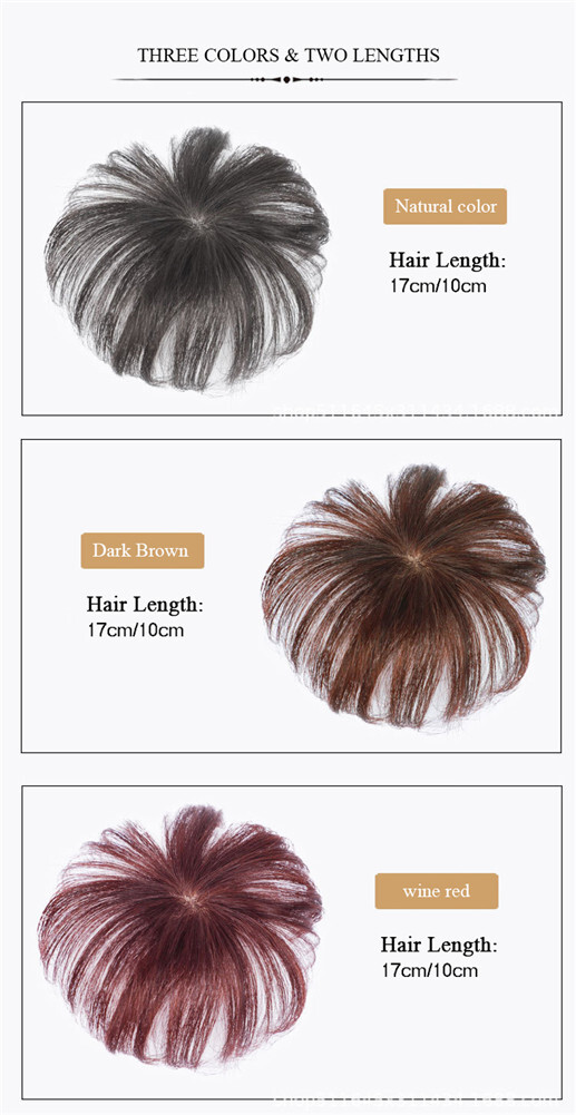 Silk Base Clip In Human Hair Toppers -Loss Thin Hair Top Replacement Straight