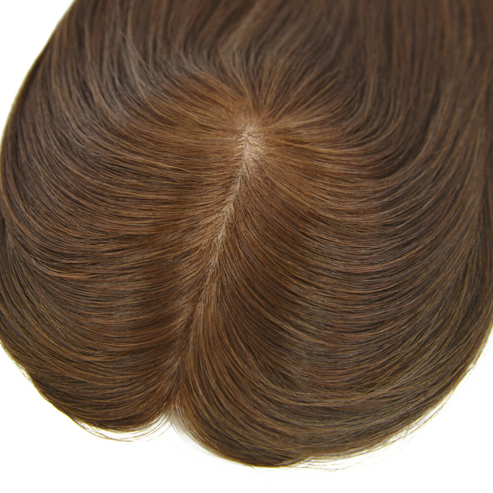 Topper for Women Human Cuticle Remy Hair Silk Top Mono Piece Long Hair 15” TP35