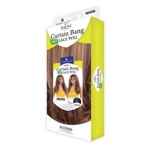 Curtain bang lace wig Maven