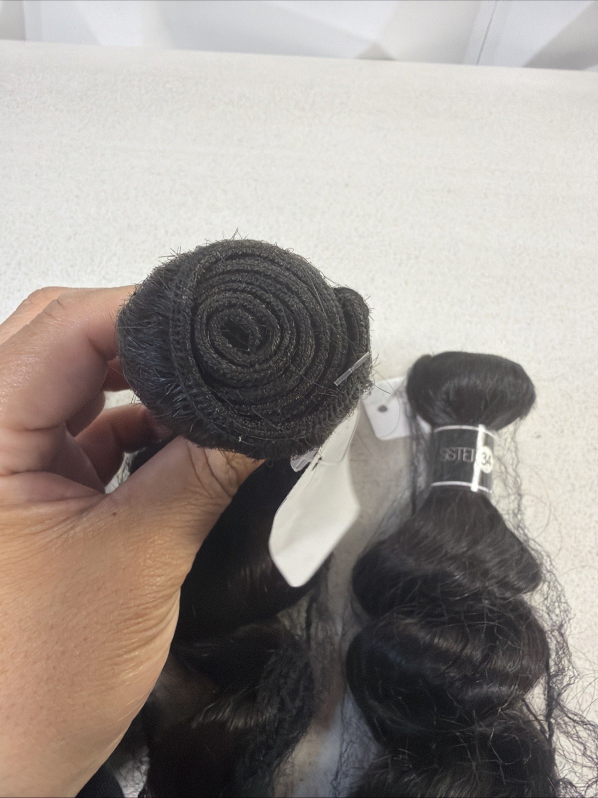 RAW HUMAN HAIR BUNDLES 100%HUMAN 30,32,34in