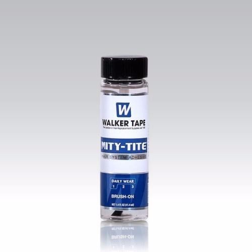 Walker Mity-Tite Adhesive Brush On Glue 1.4 OZ – Hairpiece Lace Wig Toupee