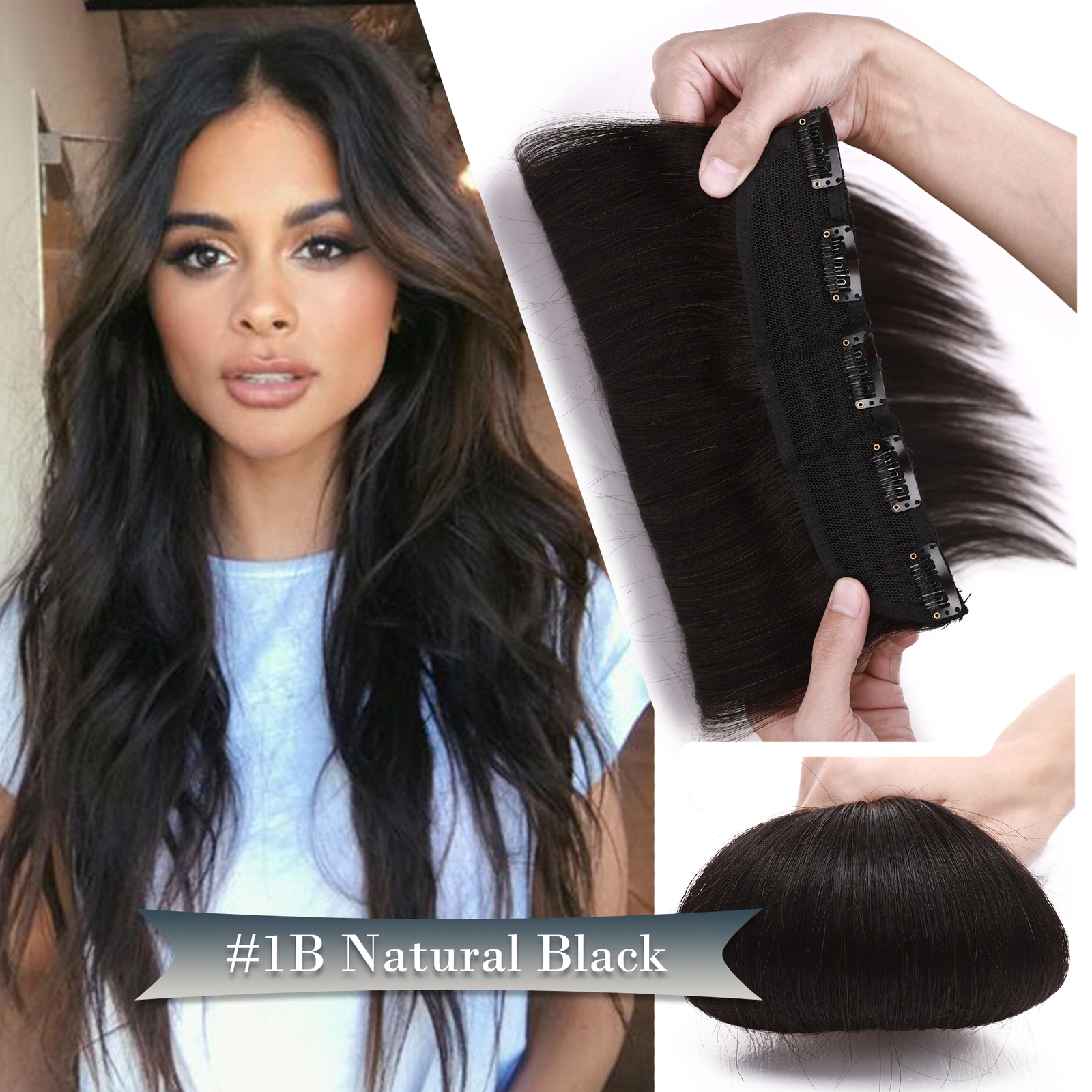 CLEARANCE 100% Human Hair Thick Clip In One Piece Remy Hair Extensions Long Weft
