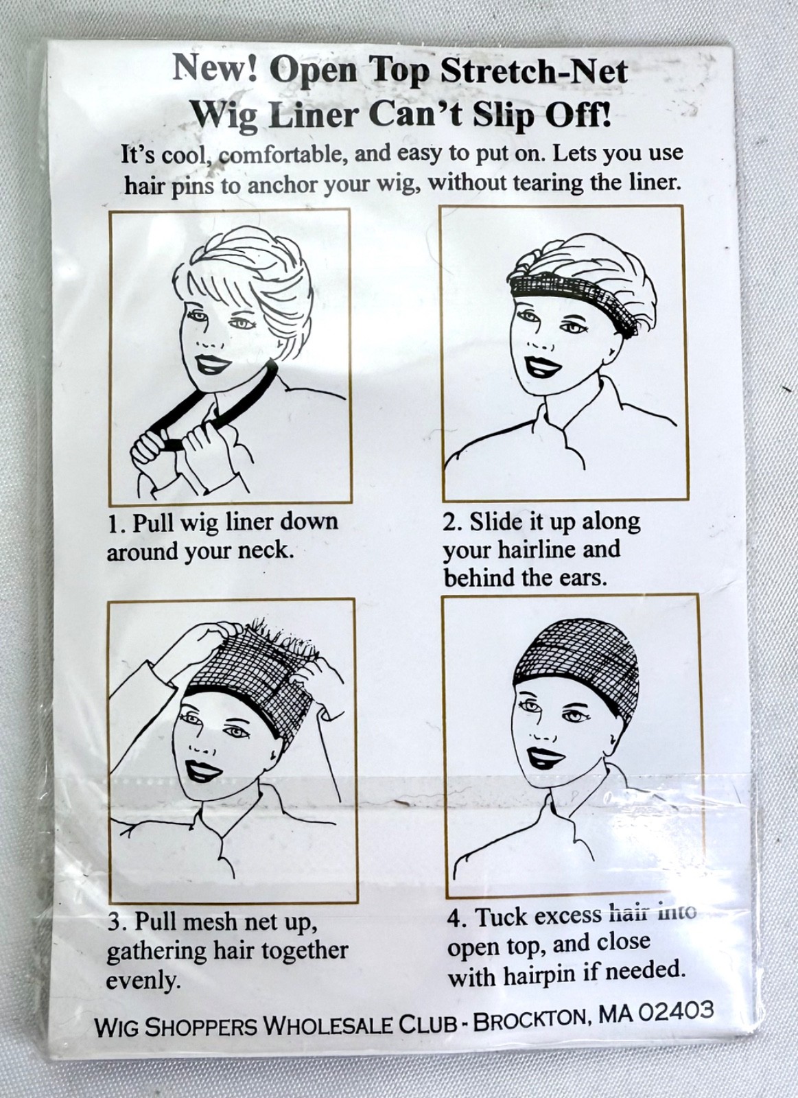 Sure and Secure Wig Liner – Non-Slip Design-Cool Open Mesh One Size Fits All